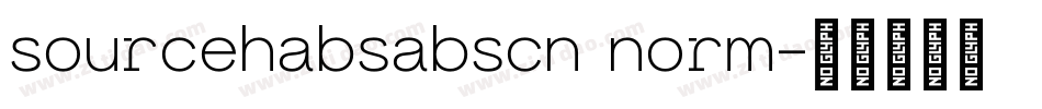 sourcehabsabscn norm字体转换